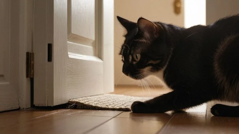 How to Stop Your Cat from Scratching at the Door at Night