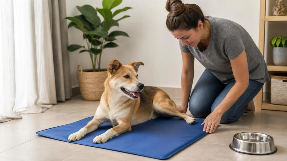 Pet Cooling Mat: Inspect, Place, and Supervise Use