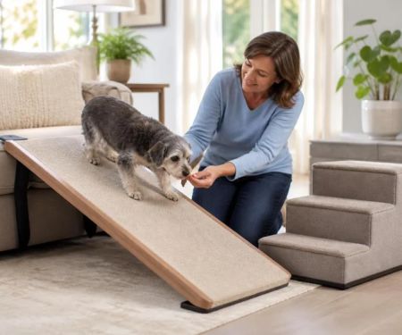 Pet Ramp and Stairs: Check Grip, Support, and Placement