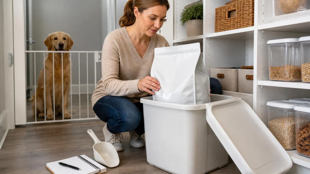 Pet Food Storage Bin: Keep the Bag, Lot, and Freshness