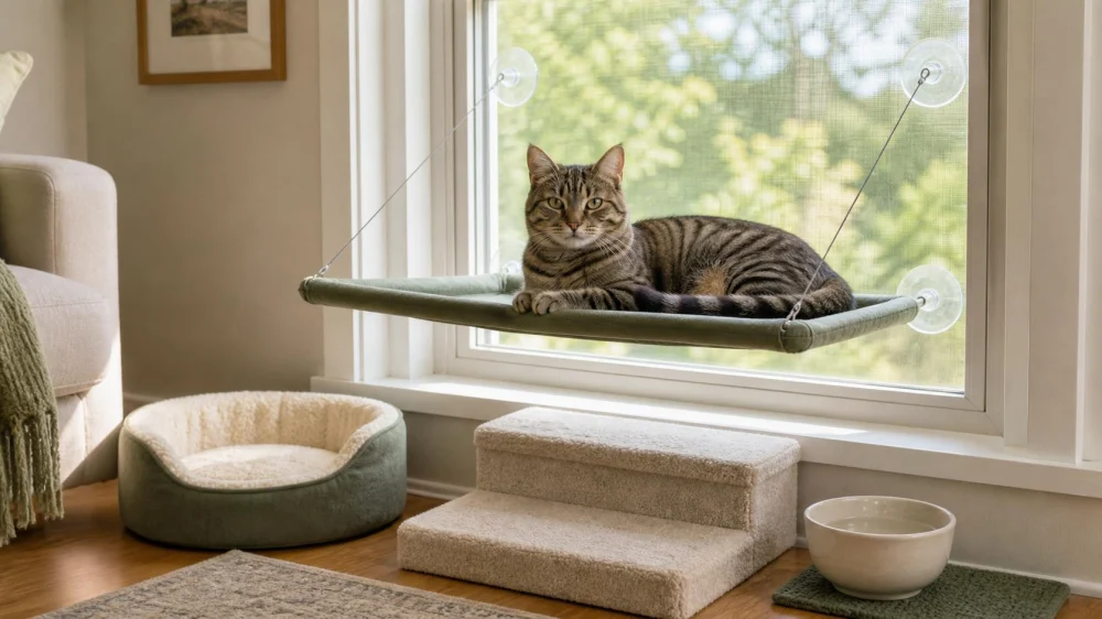 Cat Window Perch Safety: Check the Mount, Screen, and Sun