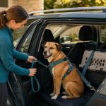 Pet Car Restraint Check Before a Routine Drive