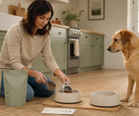 New Pet Food Transition: Measure, Mix, and Monitor