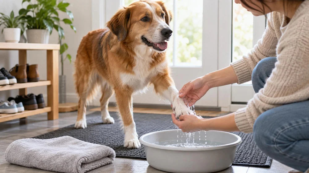 Pet Paw Cleaning After Walks: Rinse, Dry, and Inspect