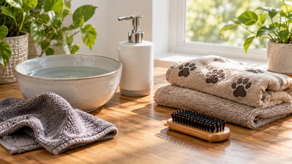 Pet Paw Cleaning: Rinse, Dry, Inspect, and Stop