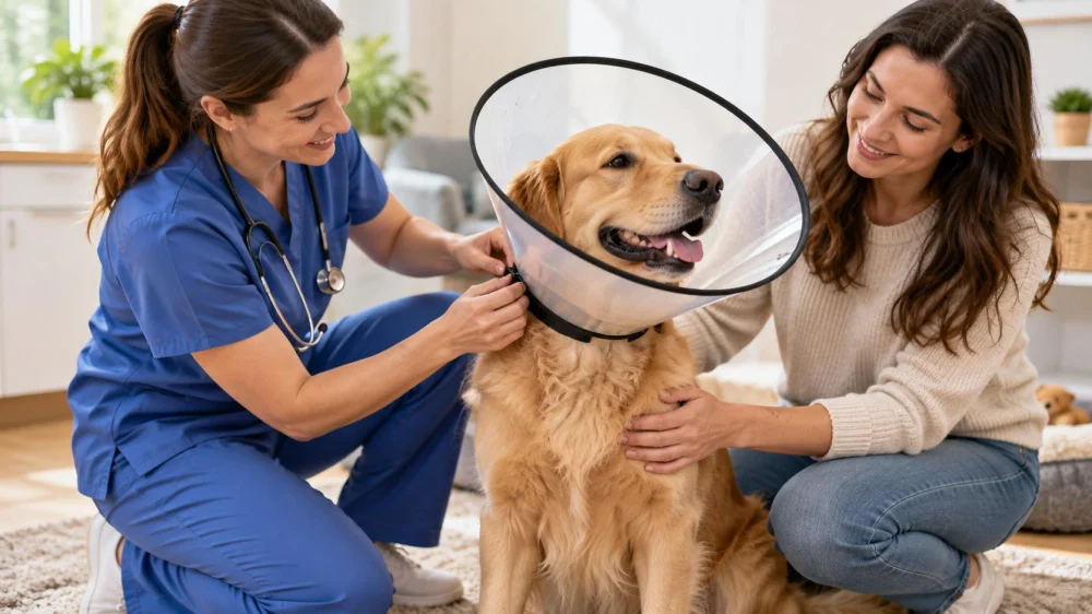 Pet Recovery Collar Fit: Neck, Reach, and Comfort