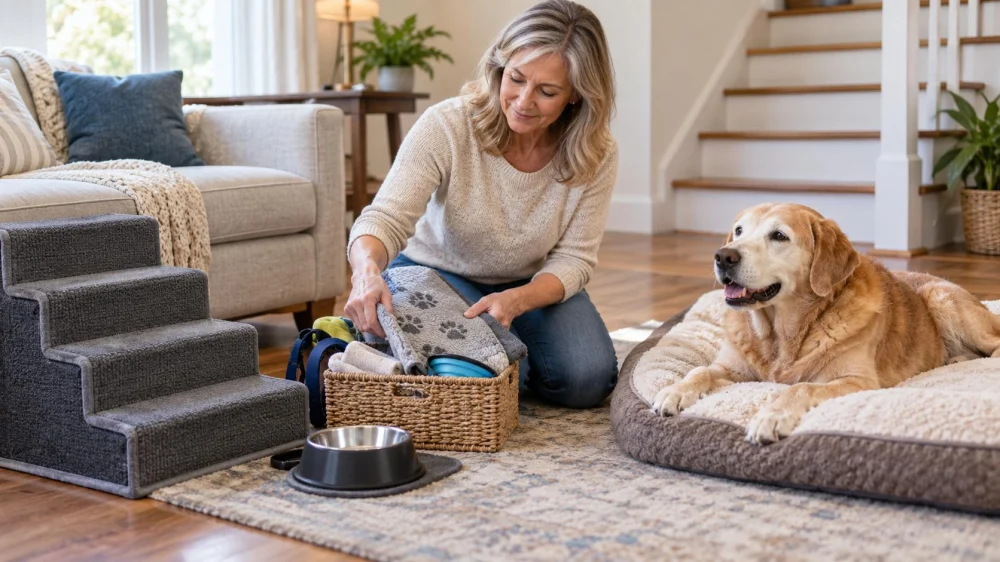 Senior Pet Mobility Log: Stairs, Floors, and Daily Change