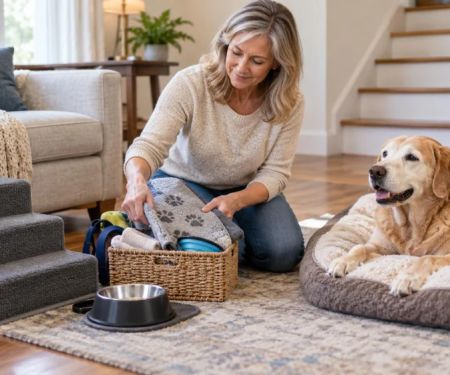 Senior Pet Mobility Log: Stairs, Floors, and Daily Change
