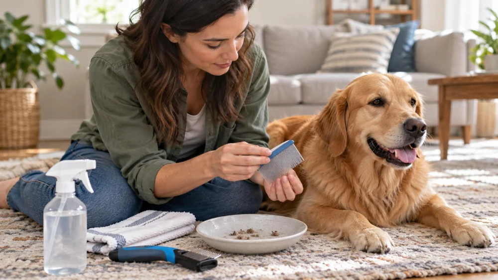 Pet Flea Comb Check: Coat Sections, Debris, and Cleaning