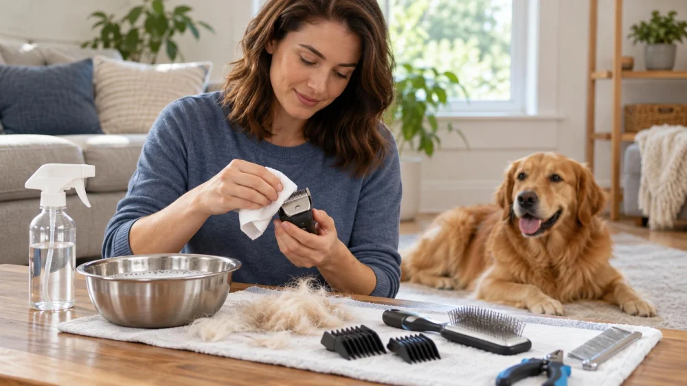 Pet Grooming Tool Cleaning: Hair, Blades, and Disinfection