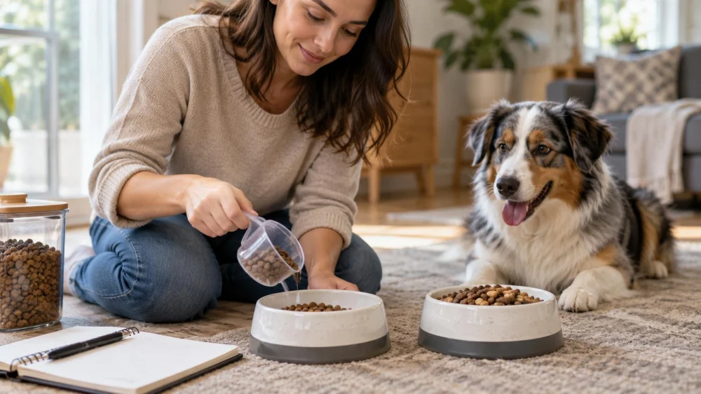 Pet Food Transition Log: Portions, Stool, and Vet Questions