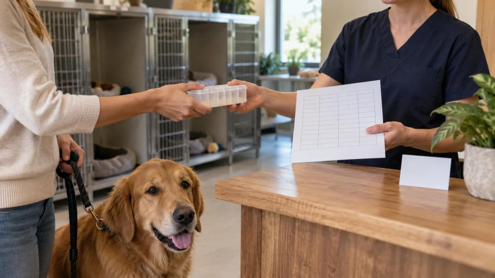 Pet Boarding Medication Handoff: Dose, Timing, and Contact