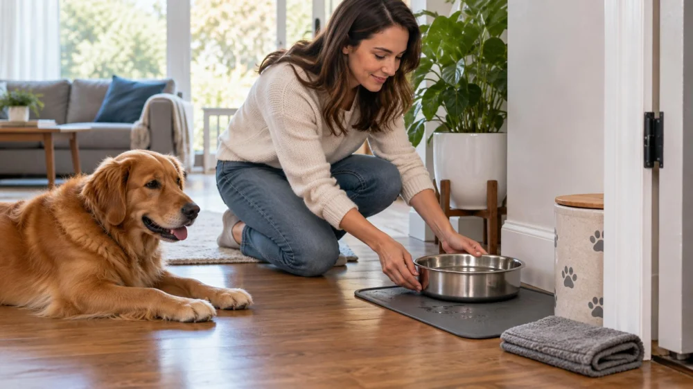 Pet Water Bowl Placement: Access, Spills, and Cleaning