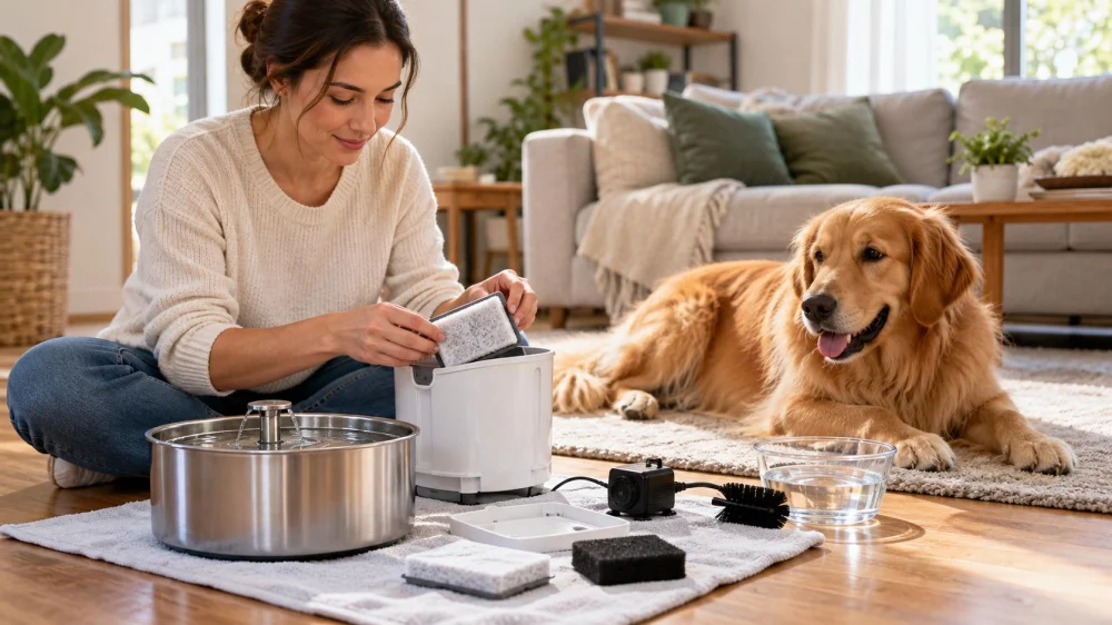 Pet Water Fountain Care: Filter, Pump, and Cleaning
